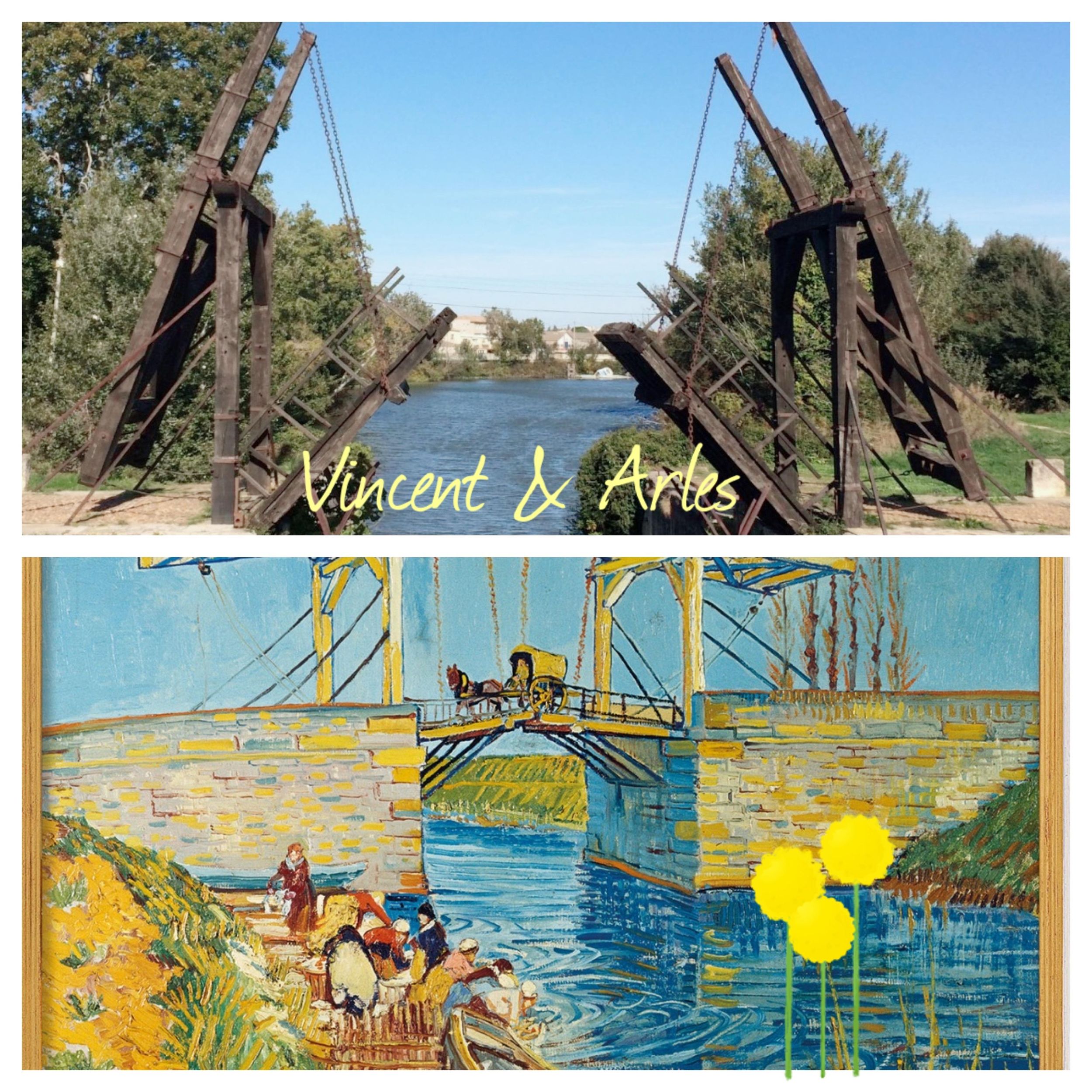 Malerwerkstatt an der Van-Gogh-Brücke in Arles