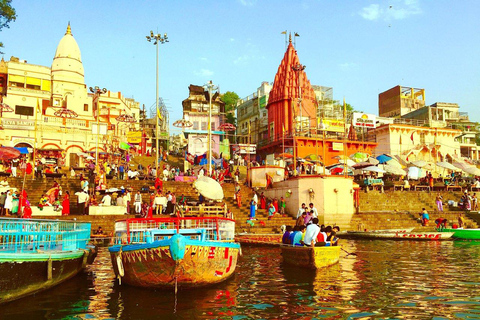 Depuis Varanasi : Varanasi et Sarnath Tour en bateau