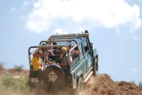 Side: Green Canyon Defender Safari, Boat Cruise & Lunch Private Jeep Tour