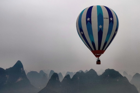 Bilet na lot balonem na ogrzane powietrze Yangshuo o wschodzie słońcaPrywatny lot balonem dla 1-2 osób (wylot z Yangshuo)