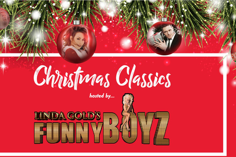 Una festiva cena de Navidad FunnyBoyz con Drag QueensCena de Navidad de 3 platos