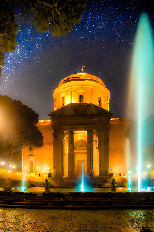 Rom Bei Nacht Beleuchtet Tour Durch Das Kolosseum Den Trevi Brunnen