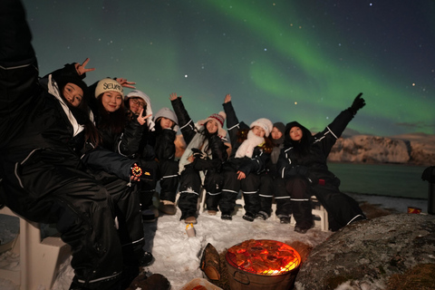 Depuis Tromsø : Tour des aurores boréales en minibus avec photos