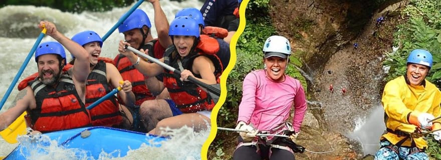 Aventure de rafting et de rappel sur le volcan Arenal