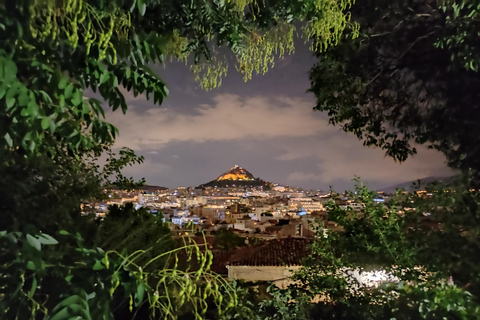 Athens at Night Enchanting Walking Tour and Dinner Delights