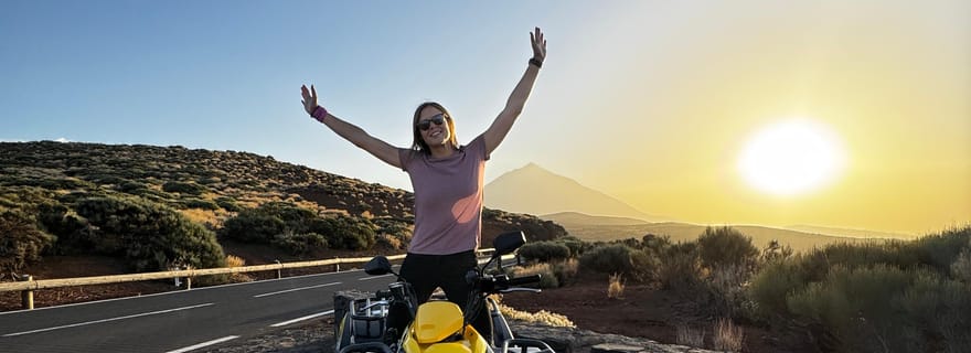 Puerto de la Cruz : grimpez au Teide en quad pour vivre un coucher de soleil magique.