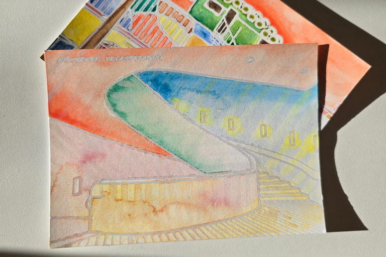 Aquarellmalerei-Erlebnis im künstlerischen MünchenPrivate Tour: Englisch, Deutsch oder Spanisch