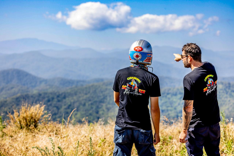 Scooter Adventure incl Elephants, Cave Chiangmai Backcountry scooter adventure incl. elephants