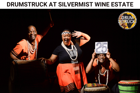 Le Cap : dégustation de vins au domaine Silvermist et spectacle DrumstruckLe Cap : Dégustation de vins au domaine Silvermist et spectacle Drumstruck