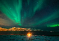Tromsø, Aurora Borealis Chase avec guide, repas et feu de camp - Hizvo