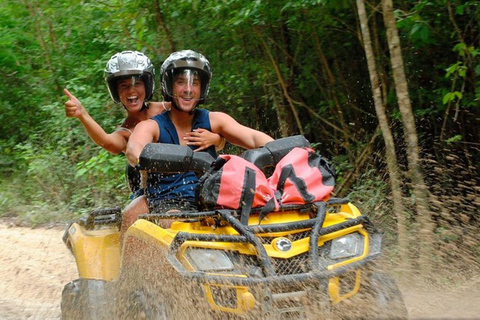 Cancún: Excursión a la Jungla en ATV con Baño en Cenote y Comida BuffetDoble