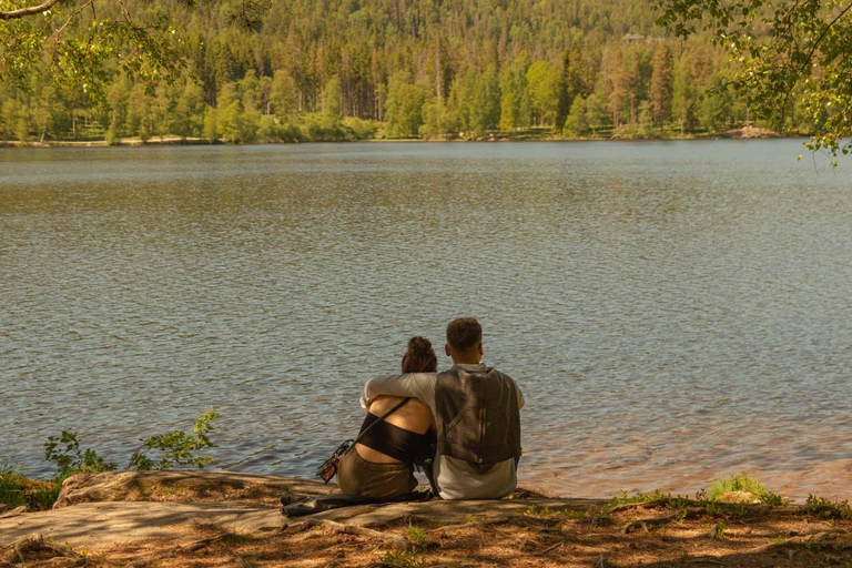 Promenade sur le lac et feu de camp