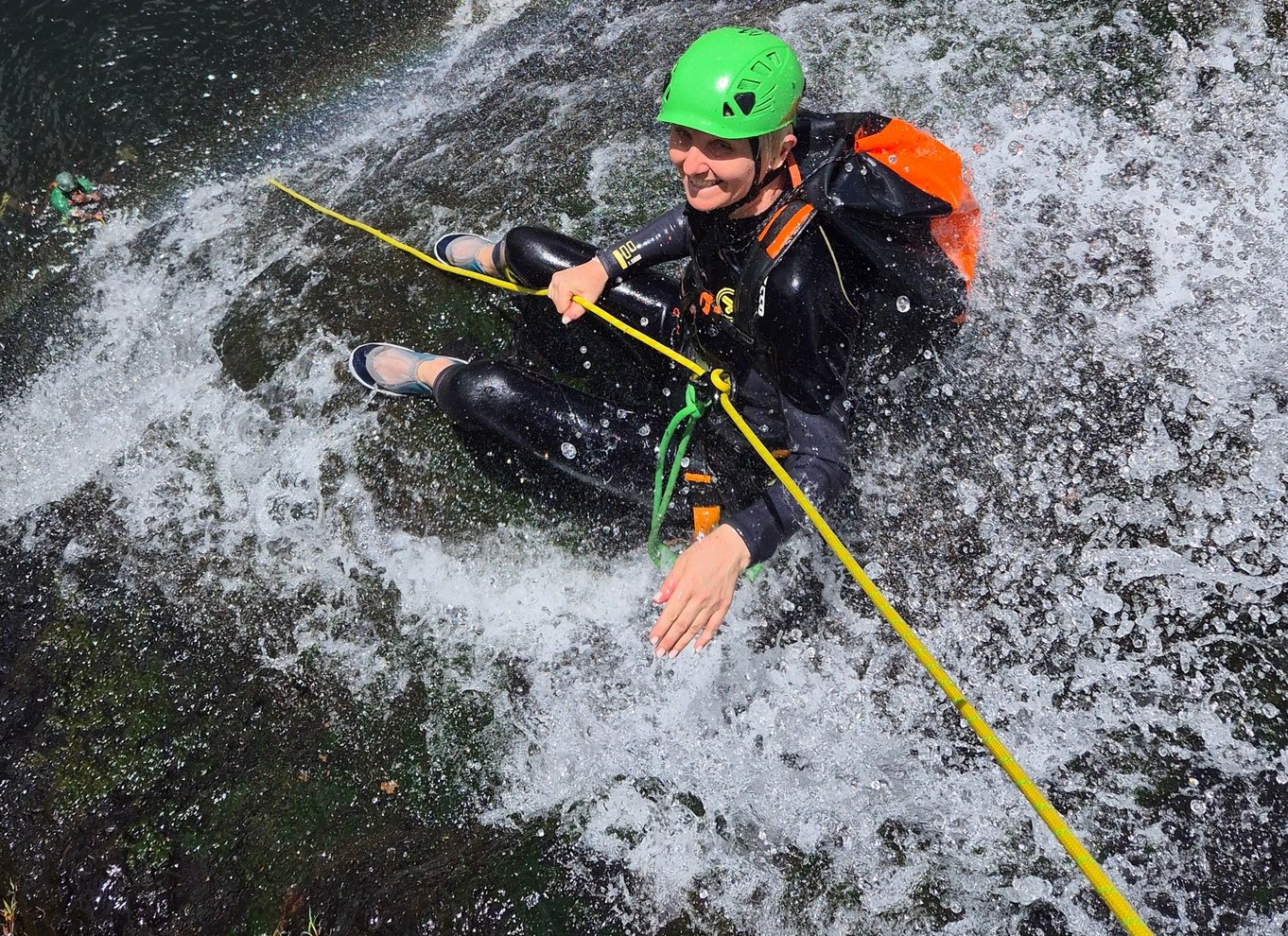 Mauritius: Rutsjebanetur ved Tamarind Falls/canyoning