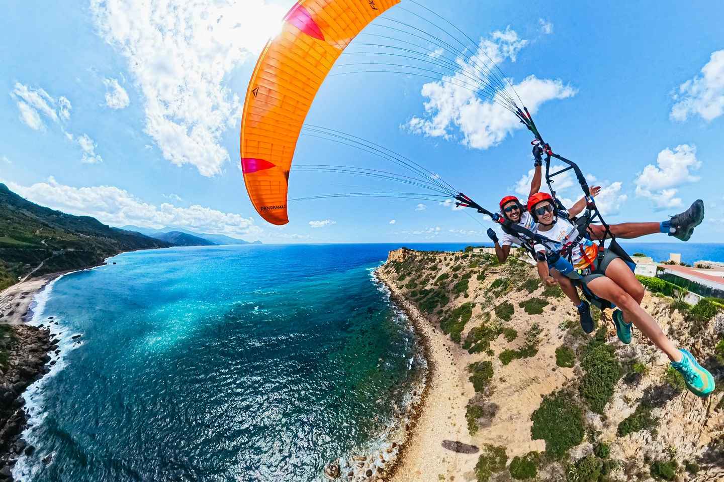 Palermo: Tandem Paragliding Flight and GoPro13 Video, Photos