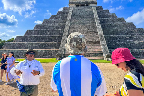 From Cancun: Chichen Itza, Cenote & Valladolid Day Trip Tour from Meeting Points in Cancun