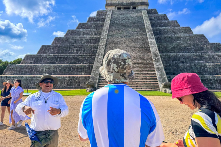 From Cancun: Chichen Itza, Cenote & Valladolid Day Trip Tour from Meeting Points in Cancun