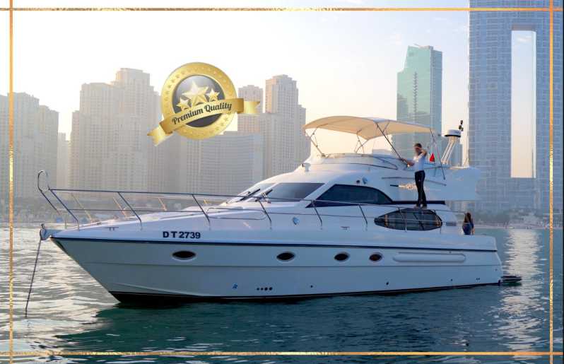 Dubai: Privat lyxkryssning på en elegant 50-fots yacht