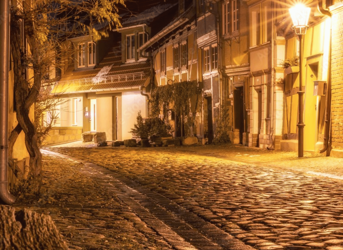 Den legendariske vægtertur gennem Quedlinburg om aftenen