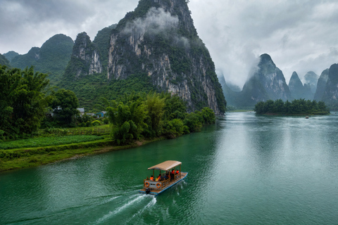 Yangshuo: Li River Bamboo Raft Tickets with Route Options Yangdi to Xingping: Full Scenic One-Way Route