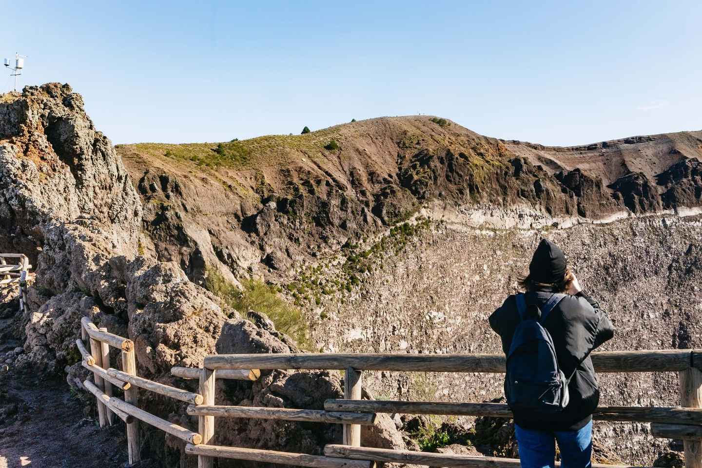 Desde Pompeya: Traslado en autobús al Vesubio con tarifa de entrada al parque
