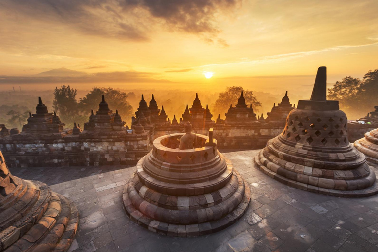 Yogyakarta: Sonnenaufgang am Borobudur und Prambanan-Tempel