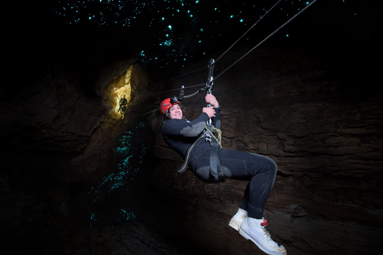 Från Auckland: Waitomo Caves Black Abyss Adventure Tour