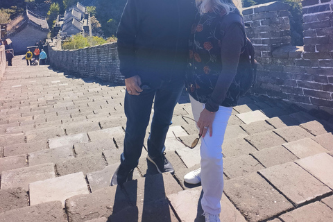 Beijing: Mutianyu Great Wall+Ming Tombs Private Tour Private car with Basic English-speaking driver