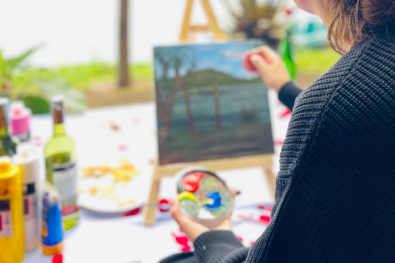 Arusha: Lake Duluti Painting and Sip with Pickup