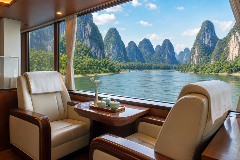 Guilin: Li River Cruise to Yangshuo | 3-5 Star Options From Yangshuo to Yangdi: Li River 3-Star Cruise
