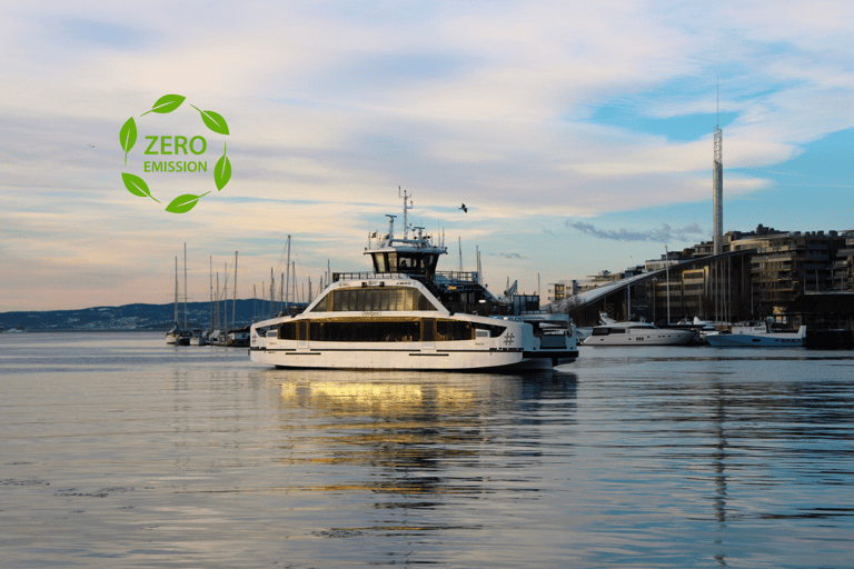 Oslo : Croisière touristique dans le fjord d'Oslo en bateau électrique