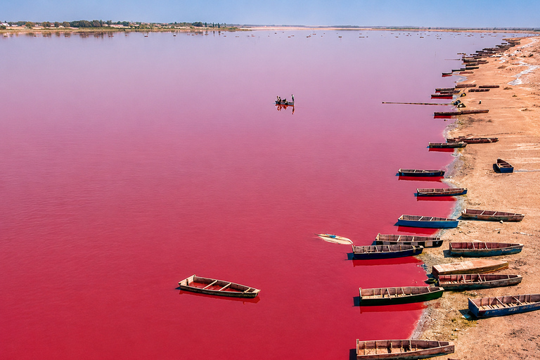 Dakar: Gorée Island and Lac Rose with dugout canoe and ATV Dakar: Gorée Island and Pink Lake with canoe and ATV