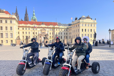 Grand City Tour on Electric Trike in Prague - Live Guided 1.5 Hour : 2 persons on 1 Trike