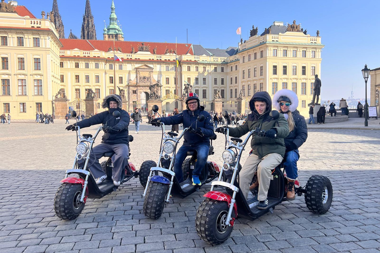Grand City Tour on Electric Trike in Prague - Live Guided 1.5 Hour : 2 persons on 1 Trike