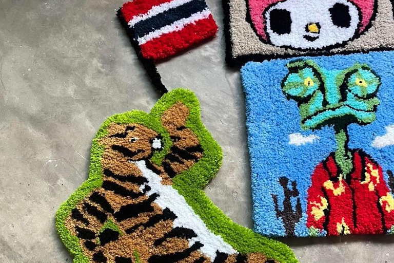 Pattaya: Rug Tufting Workshop at an Art Studio Café