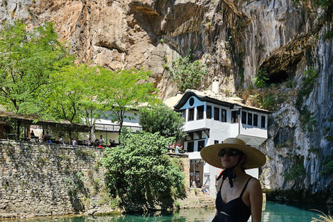 From Mostar: Kravice Waterfalls, Počitelj, Blagaj, & Mostar Herzegovina tour without entry fees-Sarajevo/Mostar dropoff