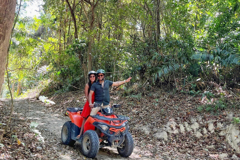 Desde Phuket: Rutas panorámicas en quad con vistas a Karon y Patong1,5 horas en coche