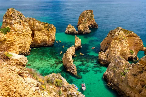 Depuis Lisbonne : Visite privée d'une jounée en Algarve avec la grotte de Benagil