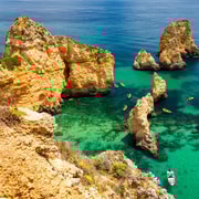 Depuis Lisbonne : Visite privée d'une jounée en Algarve avec la grotte de Benagil