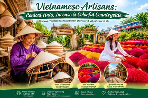 Vietnamese Artisans: Conical Hats, Incense & Countryside - Image 3
