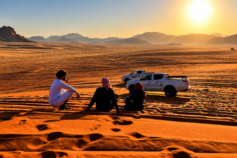 Zipline & Desert Jeep Adventure with tea stop in Wadi Rum