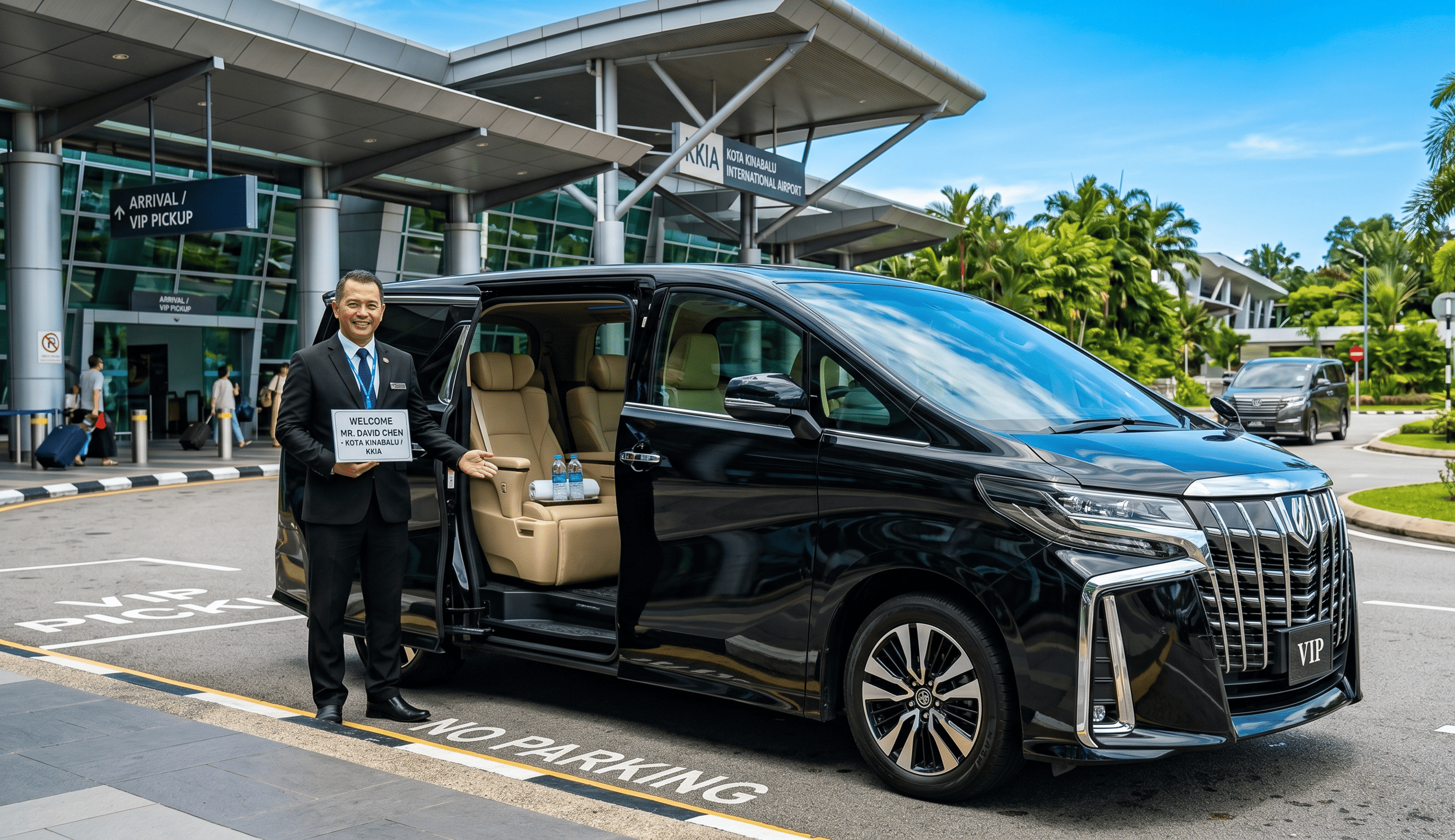 Kota Kinabalu: Privater Transfer zwischen Flughafen BKI und dem Stadtzentrum