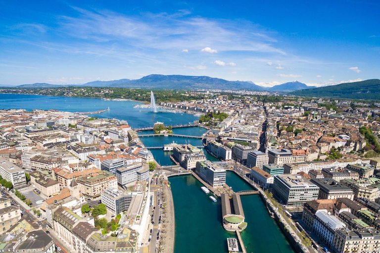 Fahrt vom Flughafen Genf in die Stadt