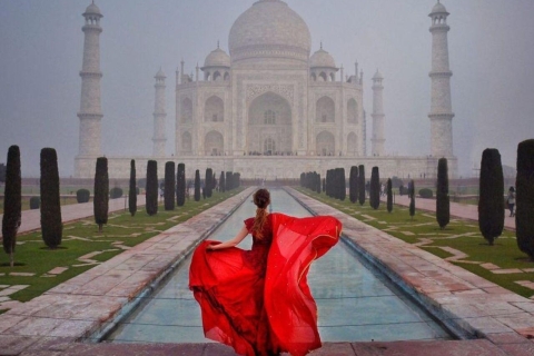 Agra: Taj Mahal Entree Ticket Rondleiding met Hotel TransferVanuit Delhi: Taj Mahal rondleiding met hotel transfer