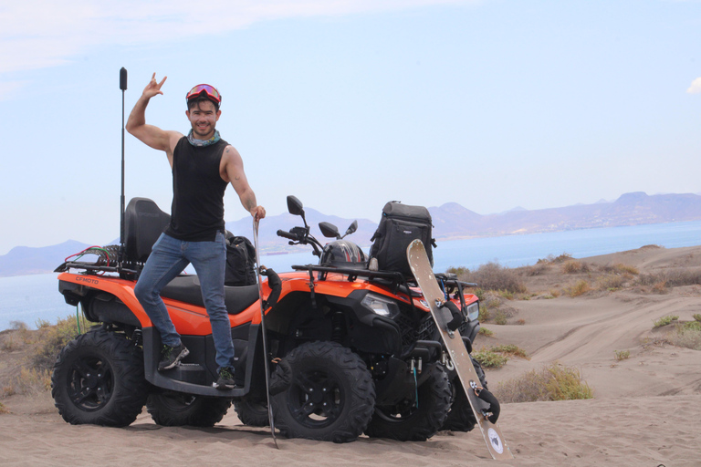 La Paz: ATV quad + sandboarding on the Mogote dunes La Paz: ATV + sandboarding on the Mogote dunes