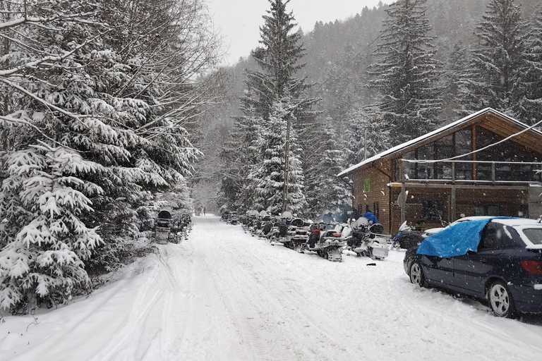 Bucharest: Carpathian Mountains Snowmobile Tour Sinaia