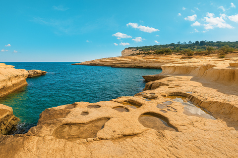 From Sliema: Around Malta Cruise with 3 Swim Stops and Lunch