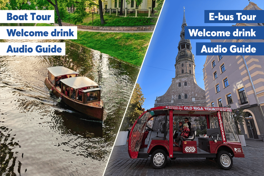 Riga-Kombo: Bootstour & Altstadt-Elektrobus-Tour. Foto: GetYourGuide Riga-Kombo: Bootstour & Altstadt-Elektrobus-Tour. Foto: GetYourGuide