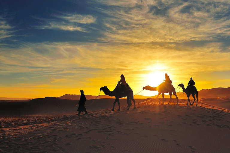 From Marrakech: 2-Day Zagora Desert Tour Camel & Luxury Camp Shared Tour With Luxury Camp
