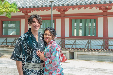 Osaka Kimono Experience – Quick Traditional Dress & Photos Kimono Rental＋Unlimited accessories
