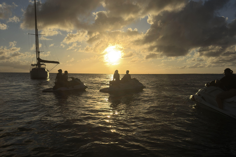 Saint Martin: Sunset Jet Skiing in Happy Bay Saint Martin: Sunset on a Jet Ski in Happy Bay